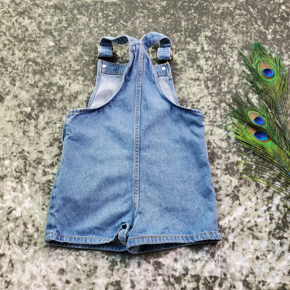 Cotton On Patch‎ Denim Short Overalls Size: 4